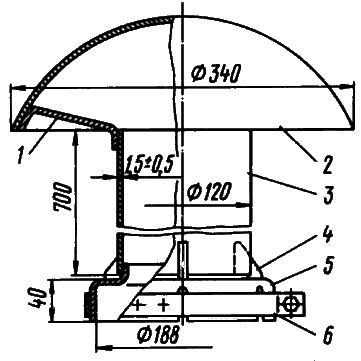 Высотный воздухозаборник двигателя Д-160