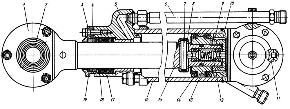 Рис. 109 Гидроцилиндр передней навесной системы Рис. 109 Гидроцилиндр передней навесной системы Т-130М