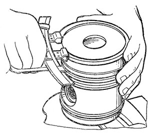Снятие и установка поршневых колец